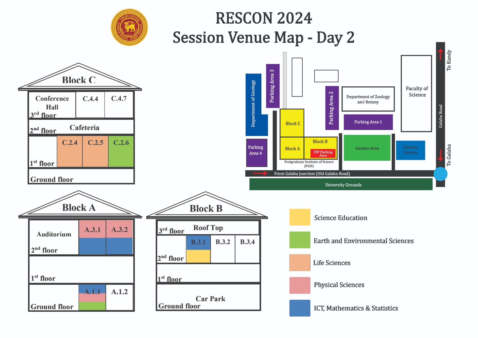 Session Venue Map - Day 2